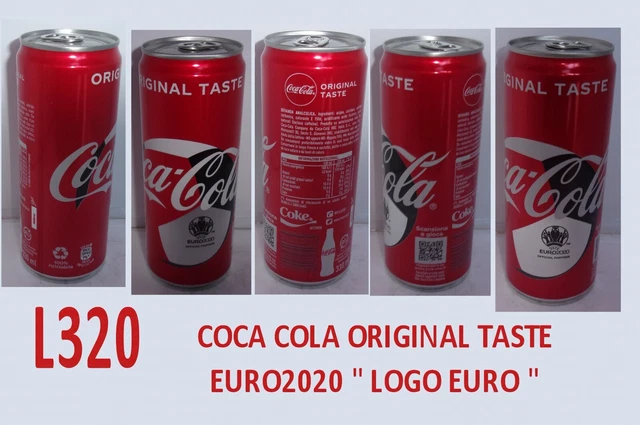 Lattina Coca Cola Original Taste Euro2020 " Logo Euro2020" Vuota  L320