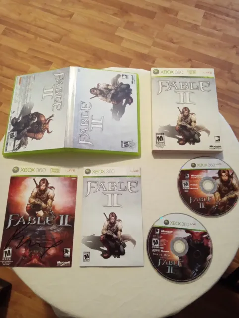 Fable II 2 Limited Collector's Edition w/ Autograph (Microsoft Xbox 360, 2008)