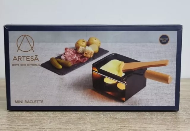 KitchenCraft Artes Candle-Powered Mini Raclette Grill Set