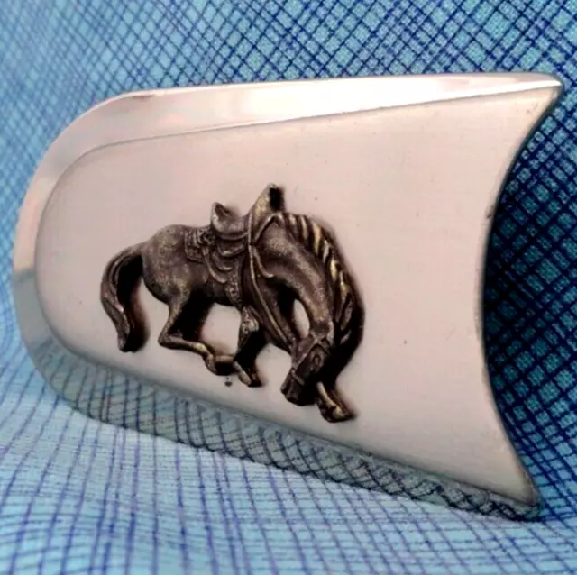 Classic Western Cowboy Horse Dress Belt Buckle Vintage      .MMR471