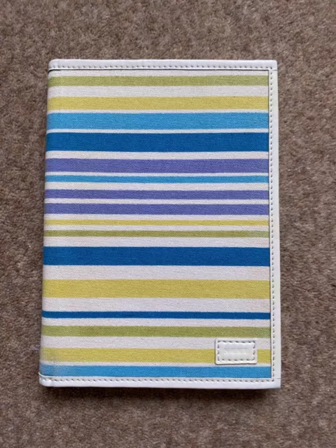 NEXT Address Book A5 Material (Canvas) Stripped NEW