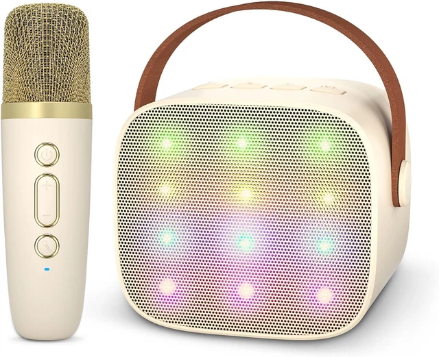 Macchina Karaoke Portatile Con 2 Microfoni - 3000 MAh, Bluetooth 5.0 Per Feste E Casa - Foto 3