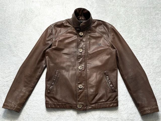 Genuine Authentic Brown Thomas Burberry Leather Jacket Size Medium