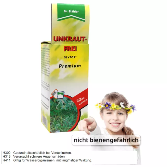 Glyfos Premium Unkraut-Frei 40 ml für 160 m² 450 g/l Glyphosat