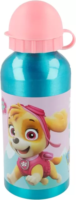 Bottiglia Paw Patrol Skye e Everest - alluminio, coperchio e beccuccio 400ml