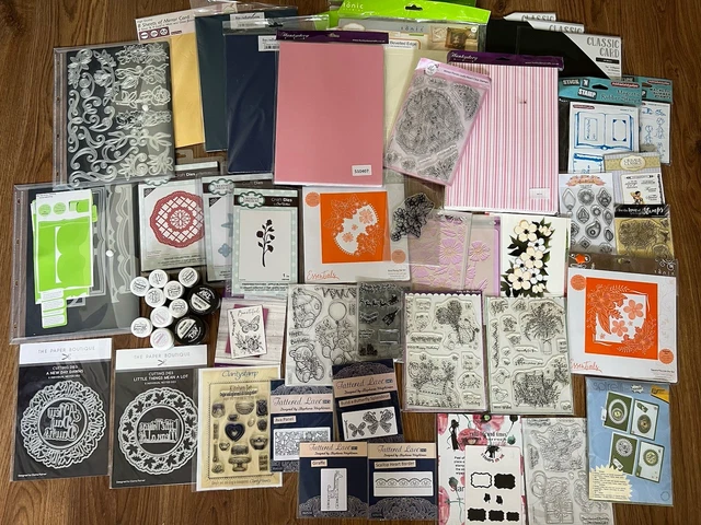 CRAFT BUNDLE 3 - Massive Discount - Dies, Stamps, Glitter, Glue, Card ...