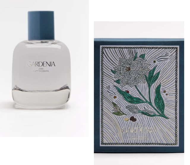 ZARA GARDENIA PERFUME Christmas Gift Happy Holidays Limited