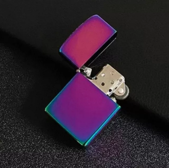 MULTI COLOUR Cigarette LIGHTER Oil Flip Top Refillable Smoking Gas Metal