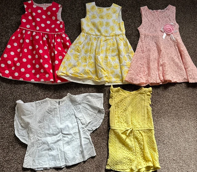 Girls dress bundle age 18-24 months joblot x 5