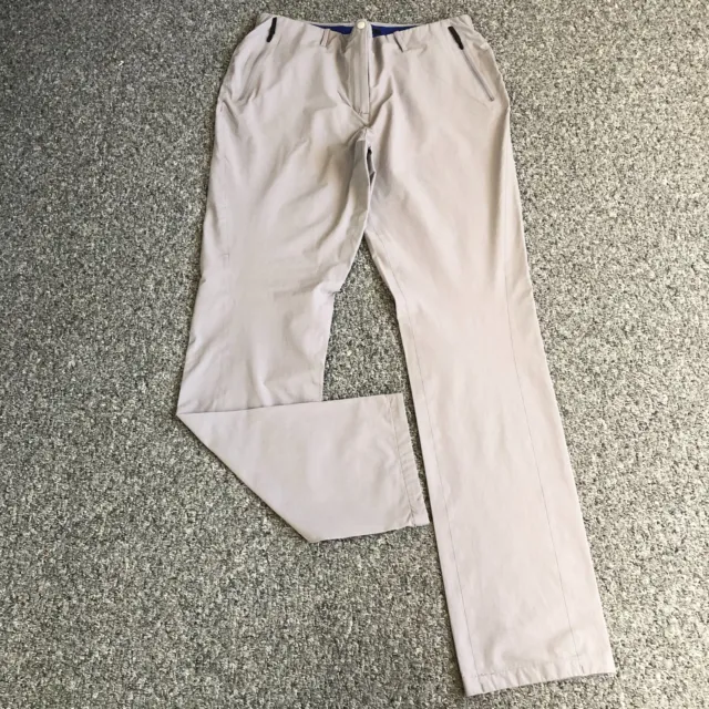 Rohan Roamers Trousers Women 14 Long Grey Stretch Pants Hiking Outdoor Walking