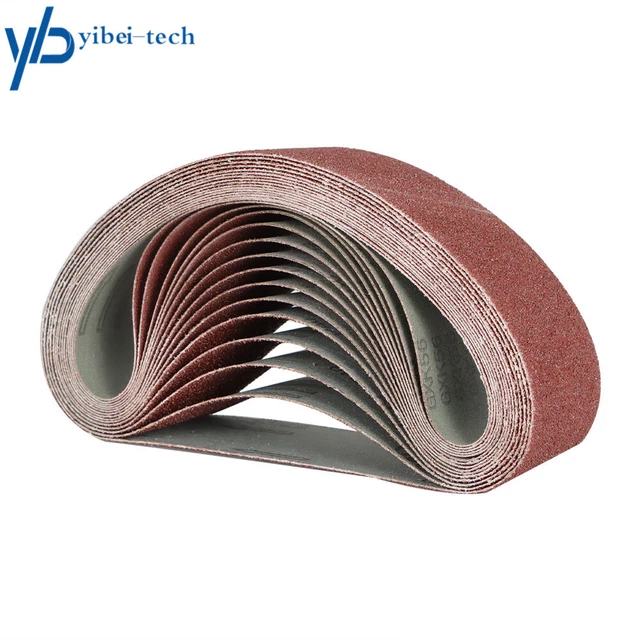 12 Piece 4×24 Inch Sanding Belts 60 80 120 150 240 400 Grit Belt Sander Paper