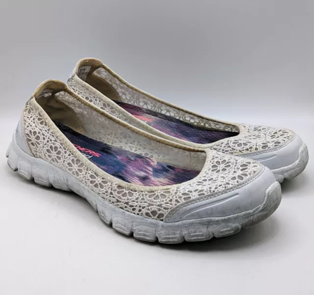 Skechers Sport Women's EZ Flex Flighty Majesty Slip-on Flat Size 8 Sketchers