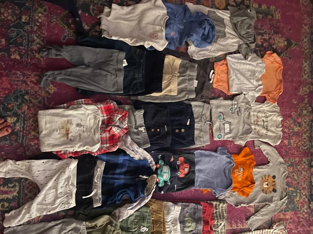 baby boy clothes 3-6 months carters LOT