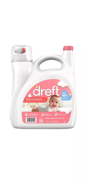 Dreft Ultra Concentrated Liquid Baby Laundry Detergent (125 Loads, 170 fl. oz.)✨