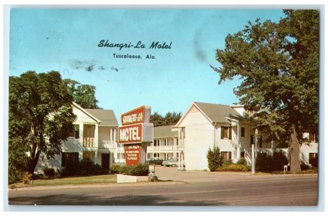 1964 Shangri La Motel Exterior Building Tuscaloosa Alabama AL Vintage Postcard