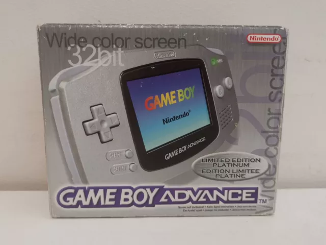 GameBoy Advance System Platinum Silver - Limited Edition