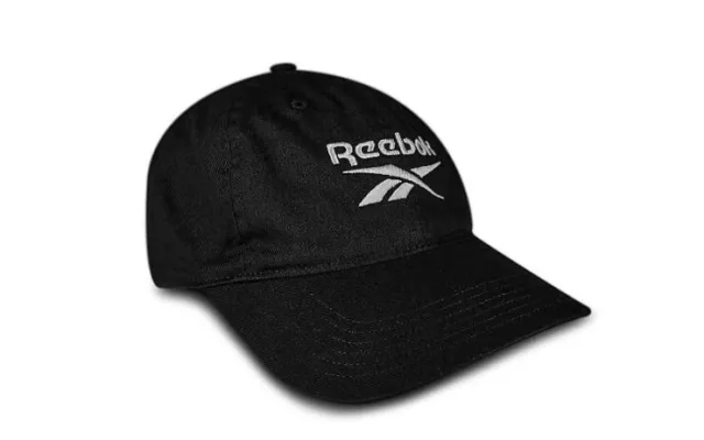 Reebok Te Logo Bonnet Casquette Baseball Noir Neuf