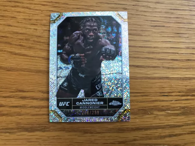 2024 Topps Chrome UFC Jared Cannonier speckle refractor #’d 236/299