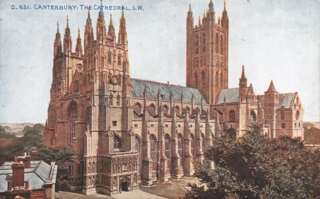 R266650 Canterbury. The Cathedral. S. W. D. 631. Celesque Series. Photochrom Co.