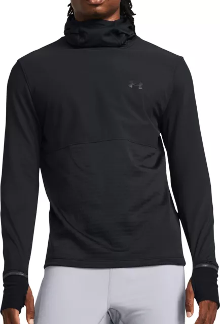 Under Armour Mens Qualifier Cold Running Hoody Water-resistant Warm - Black