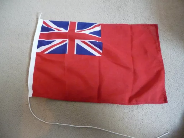 Red Ensign ships flag.Cotton.68X40 cm with lanyard.