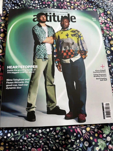 ATTITUDE MAGAZINE ISSUE 354 Sept 2023 Heartstopper Nima/Fisayo cover ...
