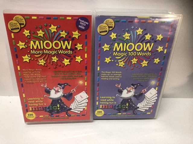 M100W MAGIC WORDS &amp; M100W More Magic Words Educational Flash Cards $21. ...