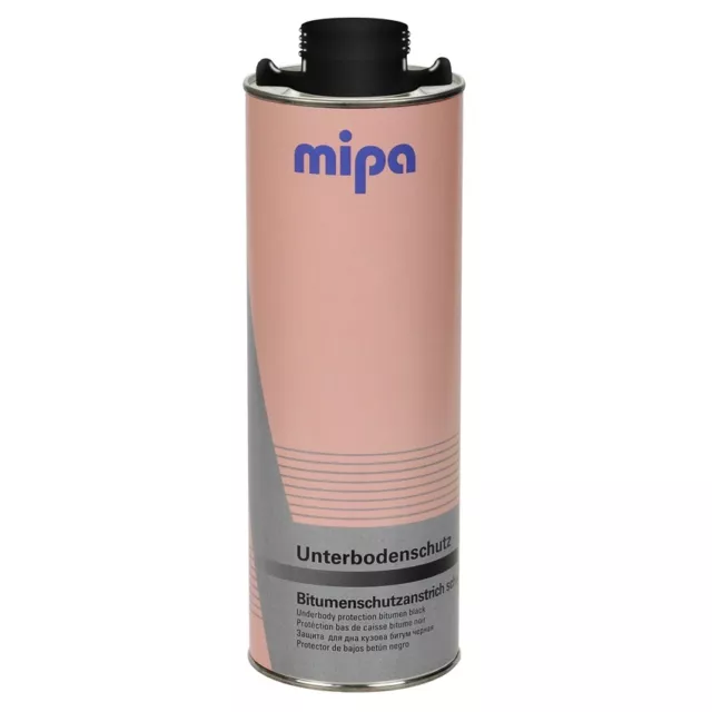 Unterbodenschutz Bitumen 1L Mipa UBS schwarz Spritzbar 1L dauerhafter Rostschutz