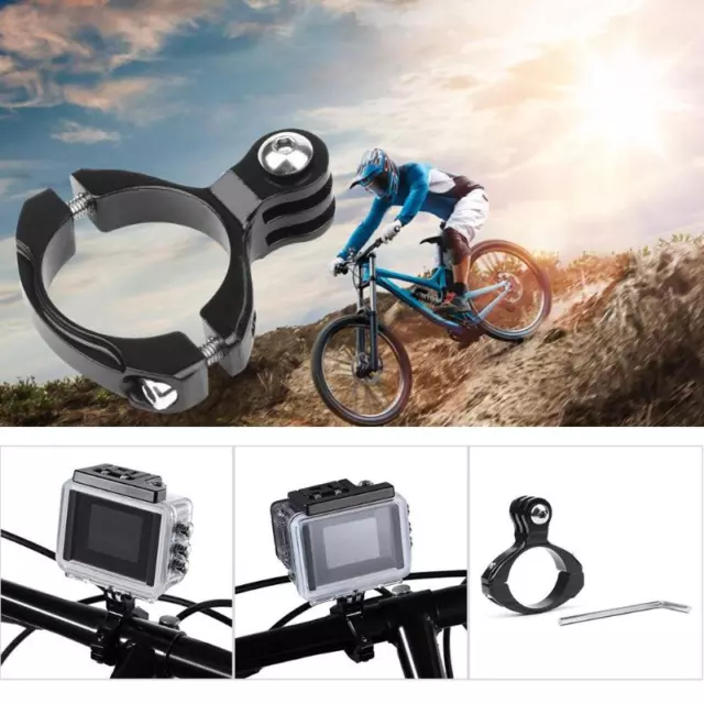 Für GoPro stabile Metall Halterung eRh Fahrrad Motorrad Rohr Lenker ActionCam