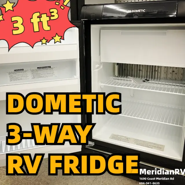 DOMETIC RM2354LB1F- 3-Way RV Fridge; 3cu.ft; Refrigerator/Freezer; Americana