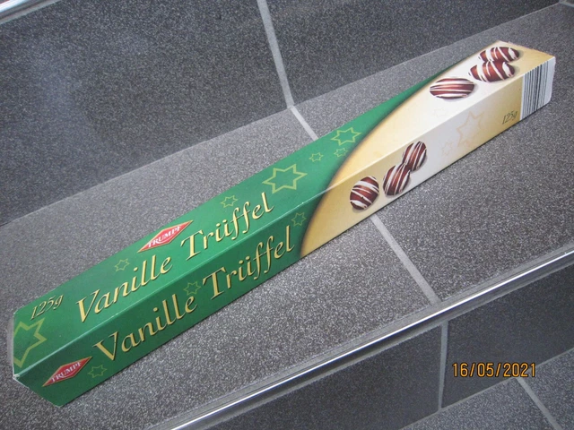 TRUMPF 2004 - alte Verpackung: 2-teilige Schiebe-Schachtel &amp;quot;Vanille ...