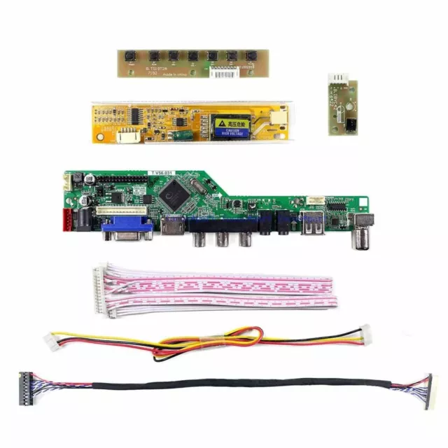 for LP156WH1-TLC1 LP156WH1 TL C1 TV+HDMI+VGA+USB LCD Controller Driver Board Kit