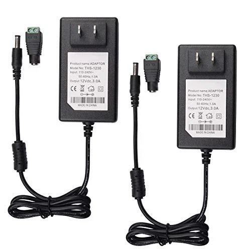Quentacy 12V 3A Power Supply Adapter AC/DC Converter 110V 240V to 12V Transfo...