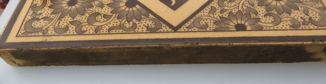 Victorian Minton Aesthetic Movement Transfer Printed Tile 6" - Urn & Flowers 3