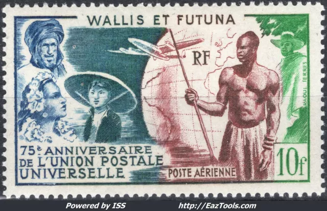 Wallis Et Futuna Poste Aerienne N° 11 Neuf * Avec Charniere