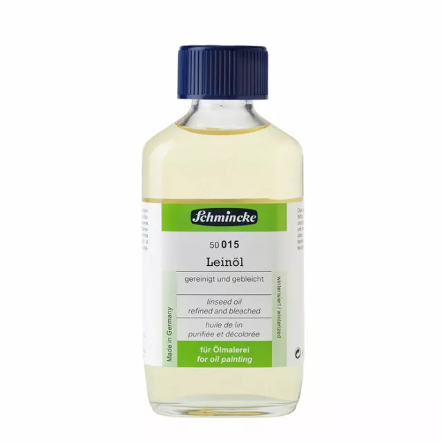 (1L = 93,95 EUR) Schmincke Leinöl gereinigt, 200ml, Bindemittel für Pigmente