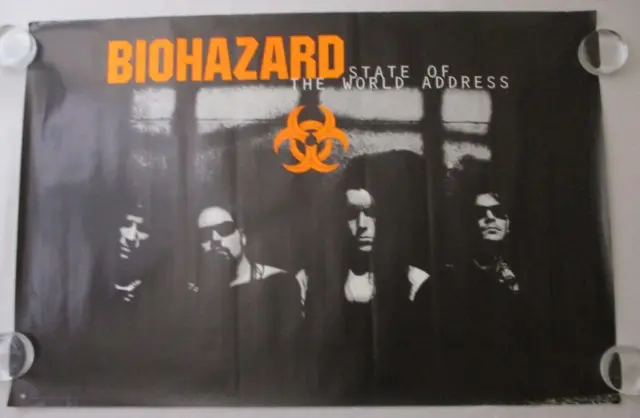 Biohazard State Of The World Address 24X36" Promo Poster 94 Evan Seinfeld LP ART