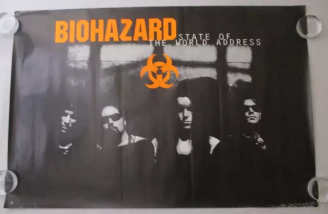 Biohazard State Of The World Address 24X36" Promo Poster 94 Evan Seinfeld LP ART Biohazard State Of The World Address 24X36" Promo Poster 94 Evan Seinfeld LP ART