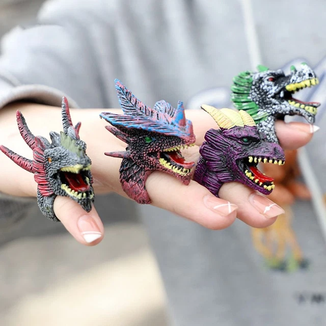 Toy Dinosaur Finger Puppets Dinosaur Hand Puppet Dinosaur Head Puppets Toys