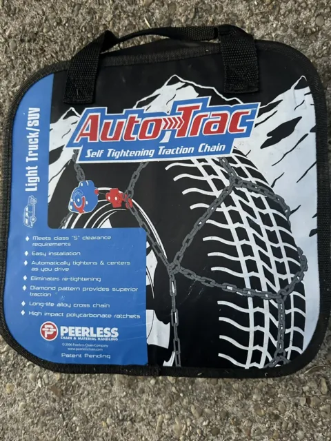 Autotrac self tightening traction snow chain