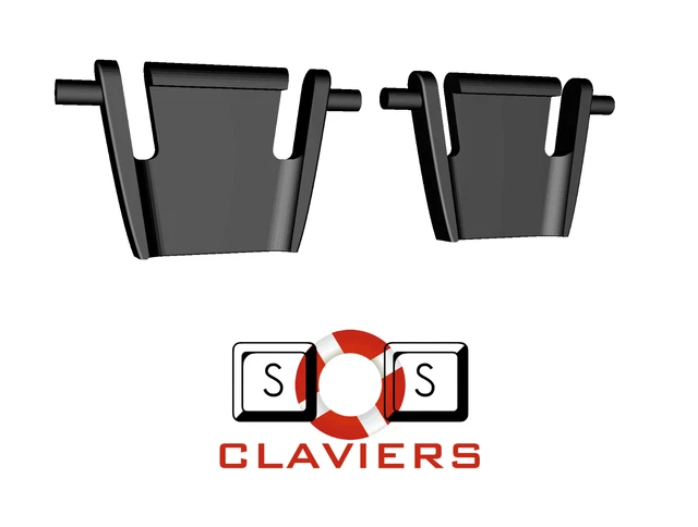 Lot De 2 Supports/pieds De Rechange Pour Clavier Logitech G19 / G19s - Pièce Réparation