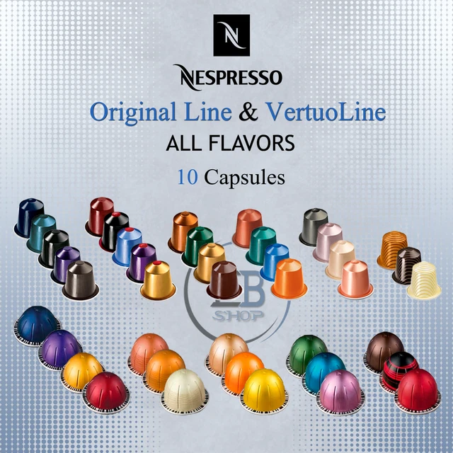 NESPRESSO VERTUO LINE Starter Pack capsule macchina da caffè sapore  popolare EUR 36,72 - PicClick IT