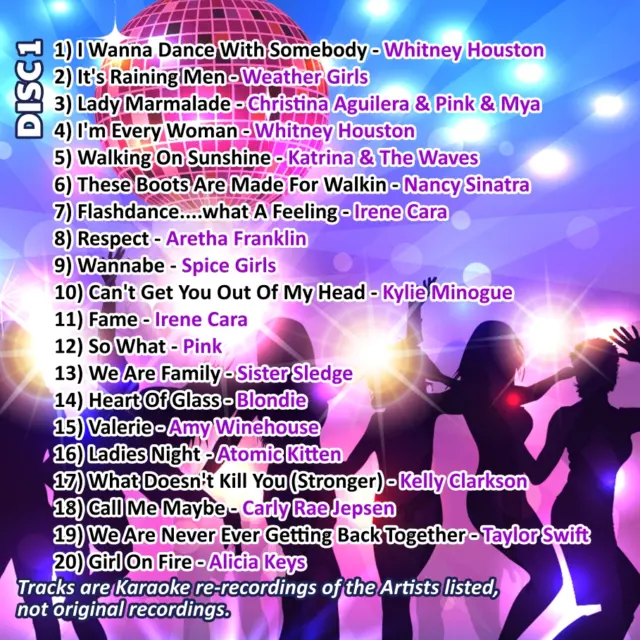 Ladies Night Karaoke. Mr Entertainer Big Hits Double CDG Disc Set. Girls. Hen do 3