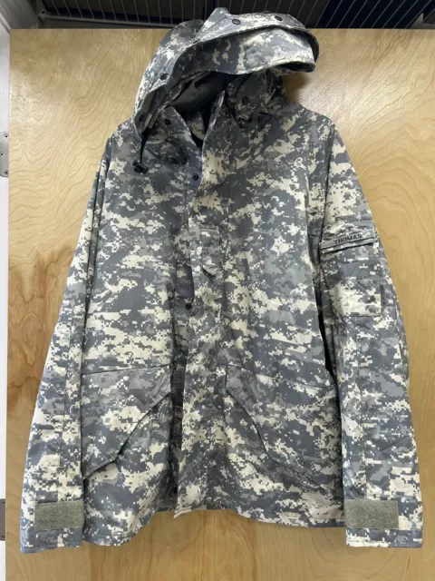 Tru-Spec H2O ECWCS Parka Jacket with Hood Camouflage Waterproof size Med/Reg