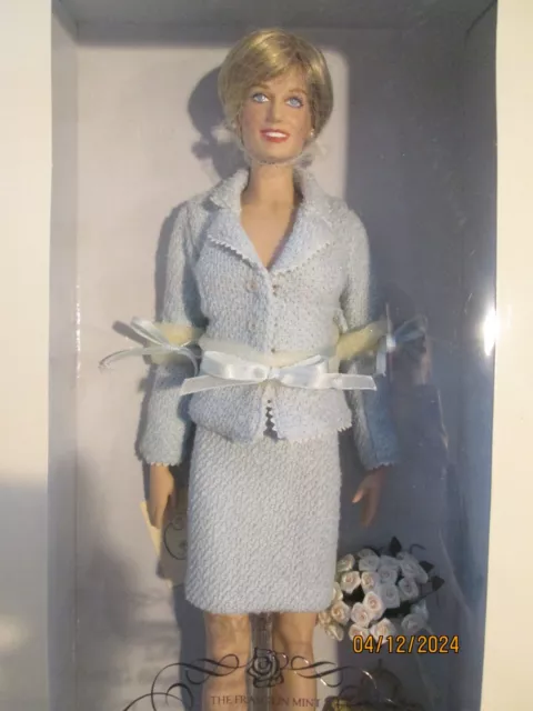 FRANKLIN MINT PRINCESS Diana Doll in Blue Suit-NEW! $85.00 - PicClick