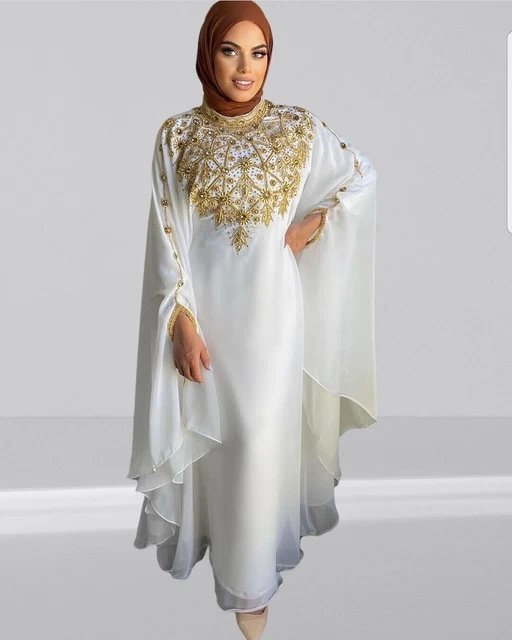 SALE New Moroccan Dubai Kaftans Farasha Abaya Dress Very Fancy Kaftan Long Gown