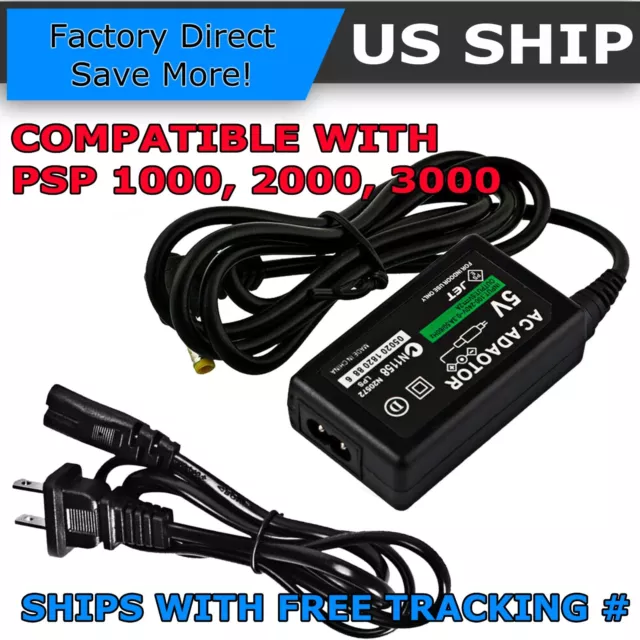 AC Adapter Home Wall Charger Power Supply For Sony PSP 1000 2000 3000 Slim Lite