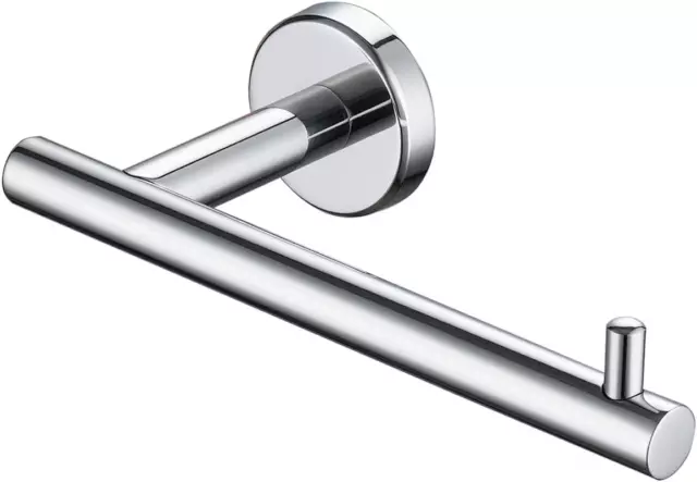 JQK Chrome Toilet Paper Holder, 5 Inch 304 Stainless Steel Thick 8Mm Tissue Pape