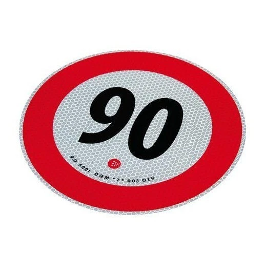 Disque Signalisation Limitation De Vitesse 90 Kmh Réfléchissant Homologué