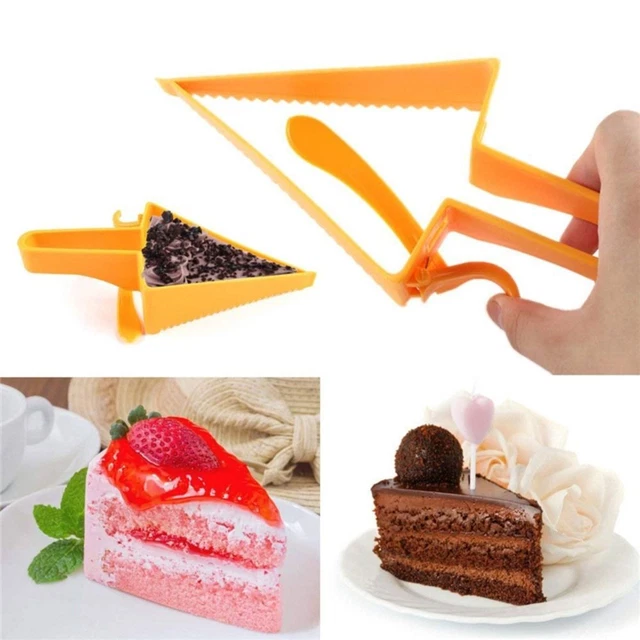 Tagliatorte triangolare regolabile tagliatorte in plastica fette separatore tagliatorte tagliastampo torta.